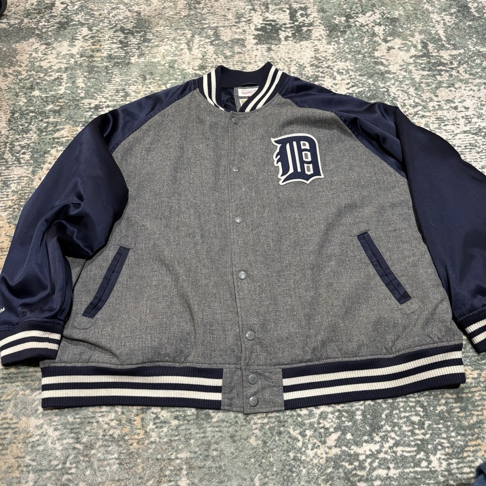 Mitchell‎ & Ness Detroit Tigers Cooperstown varsity jacket 4XL EUC